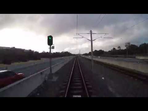 Transperth drivers view - Cockburn Central to Perth Underground - high speed
