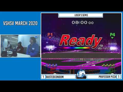 VsHSV March 2020: bustedcondom (Falco) vs Professor Pizza (Falco) - Loser's Finals, SSBM Singles