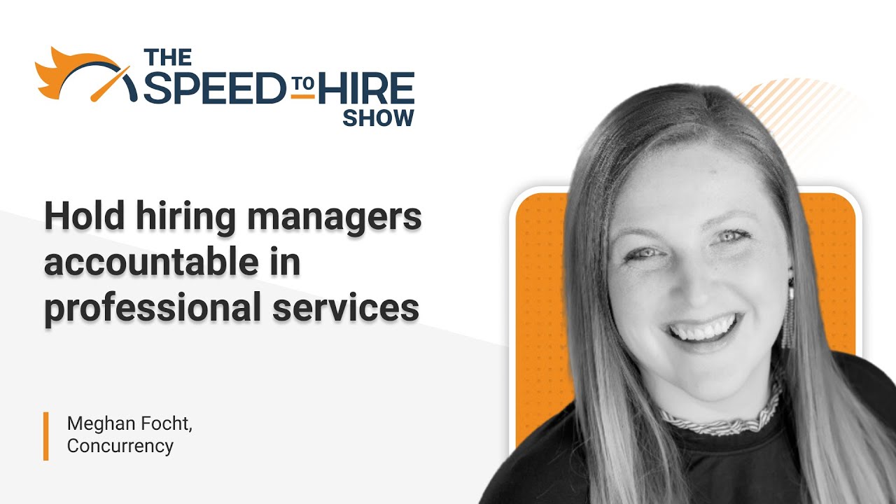 Hold hiring managers accountable in professional services