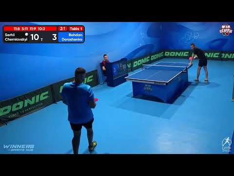 15:00 Serhii Cherniavskyi 3-1 Bohdan Doroshenko West 3 WIN CUP 16.11.2022 | TABLE TENNIS WINCUP