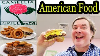 Restaurant Review Vlog of American Food at Camellia Grill: Travel Search for Best Burger in NOLA