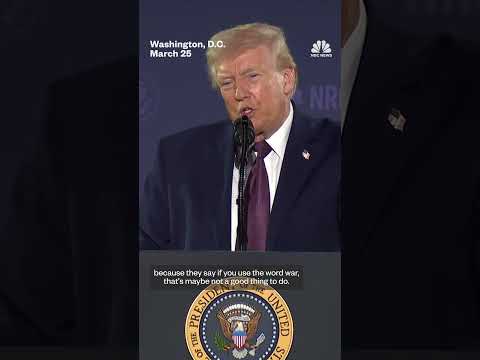 Trump says he won't call Iran conflict 'war'