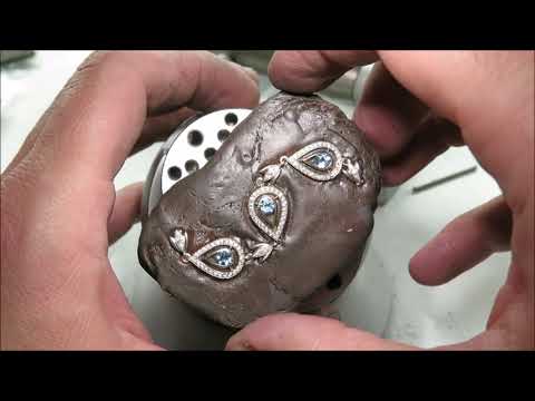 making an aquamarine and diamonds bracelet - L.Klápa - fine jewellery