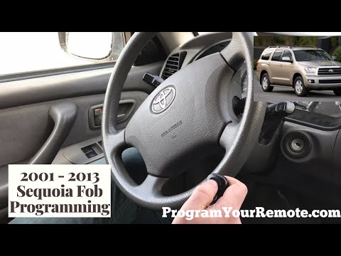 How to program a Toyota Sequoia remote key fob 2001 - 2013