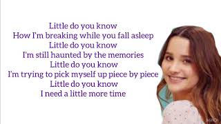 Little do you know- Alex &amp; Sierra (Hayden Summerall &amp; Annie Leblanc cover) lyric video