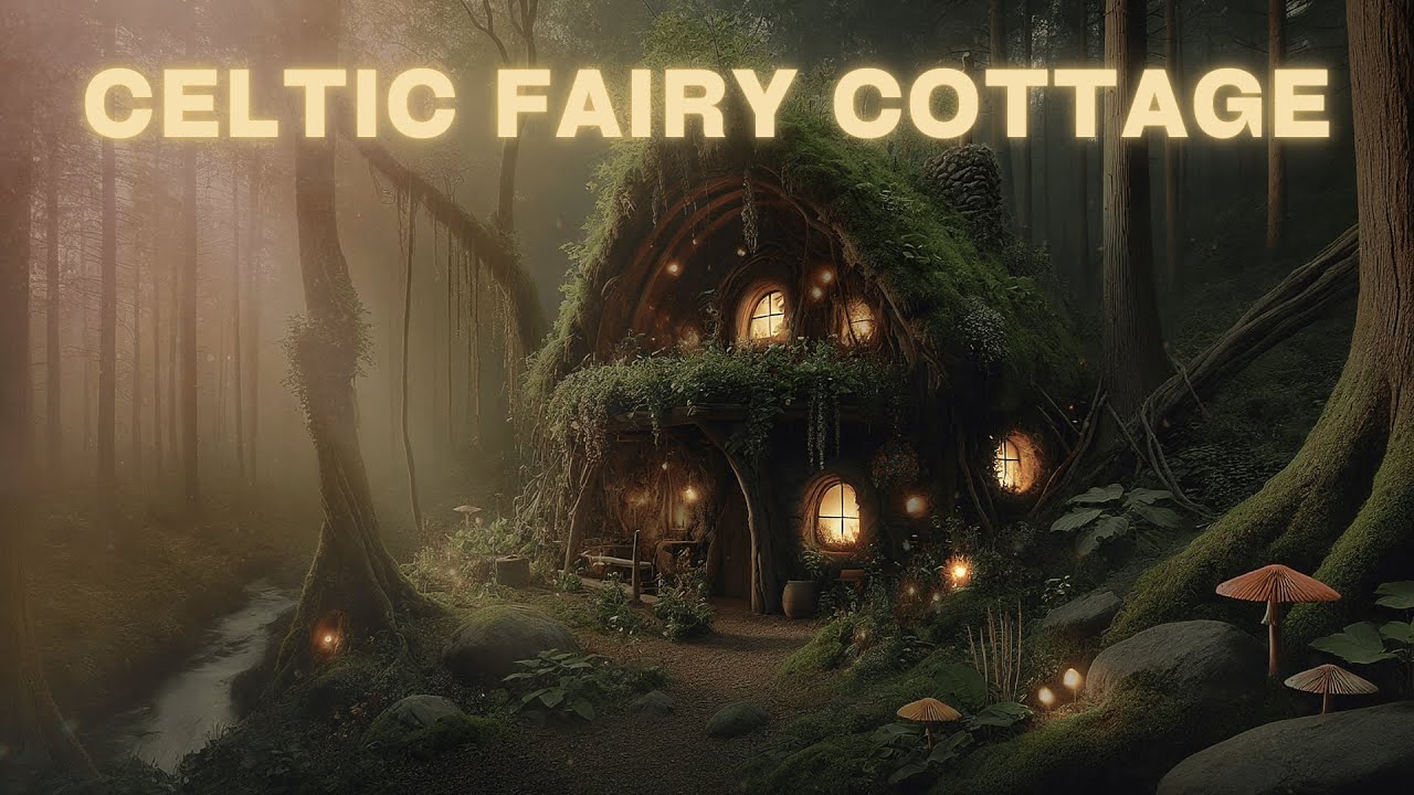 1 Hour of Celtic Fairy Cottage Ambience 🌿 Relaxing Flute, Gentle Nature Sounds & Magical Vibes