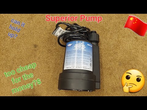 Superior Pump1/4 HP Submersible Thermoplastic Utility Pump