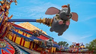 [4K] Dumbo the Flying Elephant - Magic Kingdom