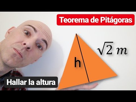 EJERCICIOS TEOREMA DE PITÁGORAS. Hallar la altura de un triángulo equilátero