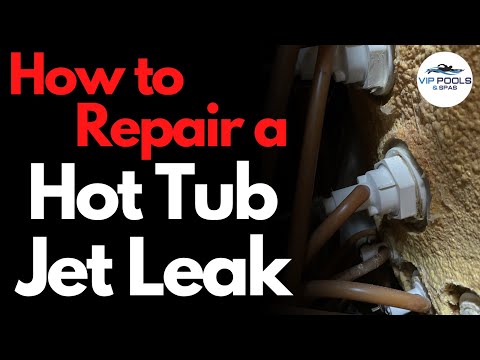 HOT TUB Jet Leak Repair | HOT TUB Leaking Behind the Jet