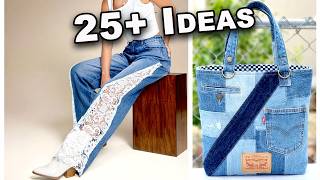 Budget-Friendly Fashion From Old Denim Jeans 👖 | 25+ DIY Sewing Ideas