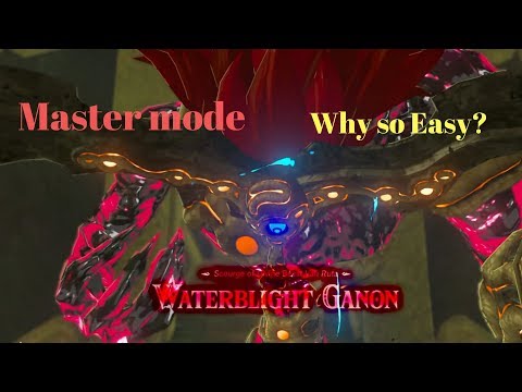 Defeat Waterblight Ganon in master mode so easy | Zelda Breath of the wild