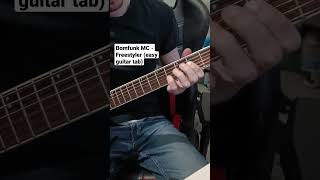 Bomfunk MC - Freestyler (easy guitar riff with tabs)