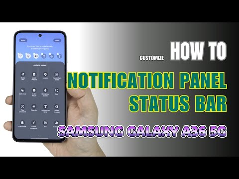 How to Edit Notification Panel Shortcuts on Samsung Galaxy A36 5G