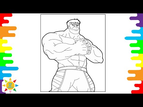 Strong Hulk Coloring | HULK | AVENGERS | Unknown Brain - Candy