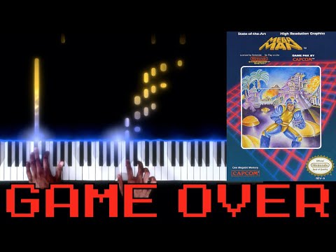 Mega Man (NES) - Game Over - Piano|Synthesia