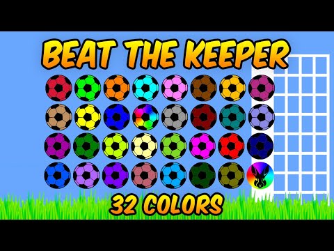 Beat The Keeper - 32 Colors Tournament - Algodoo Marble Race
