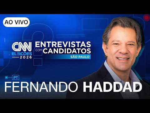 AO VIVO: ENTREVISTA COM FERNANDO HADDAD (PT) AO GOVERNO DE SÃO PAULO | CNN ELEIÇÕES