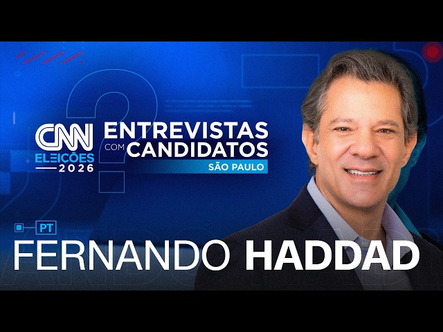 AO VIVO: ENTREVISTA COM FERNANDO HADDAD (PT) AO GOVERNO DE SÃO PAULO | CNN ELEIÇÕES