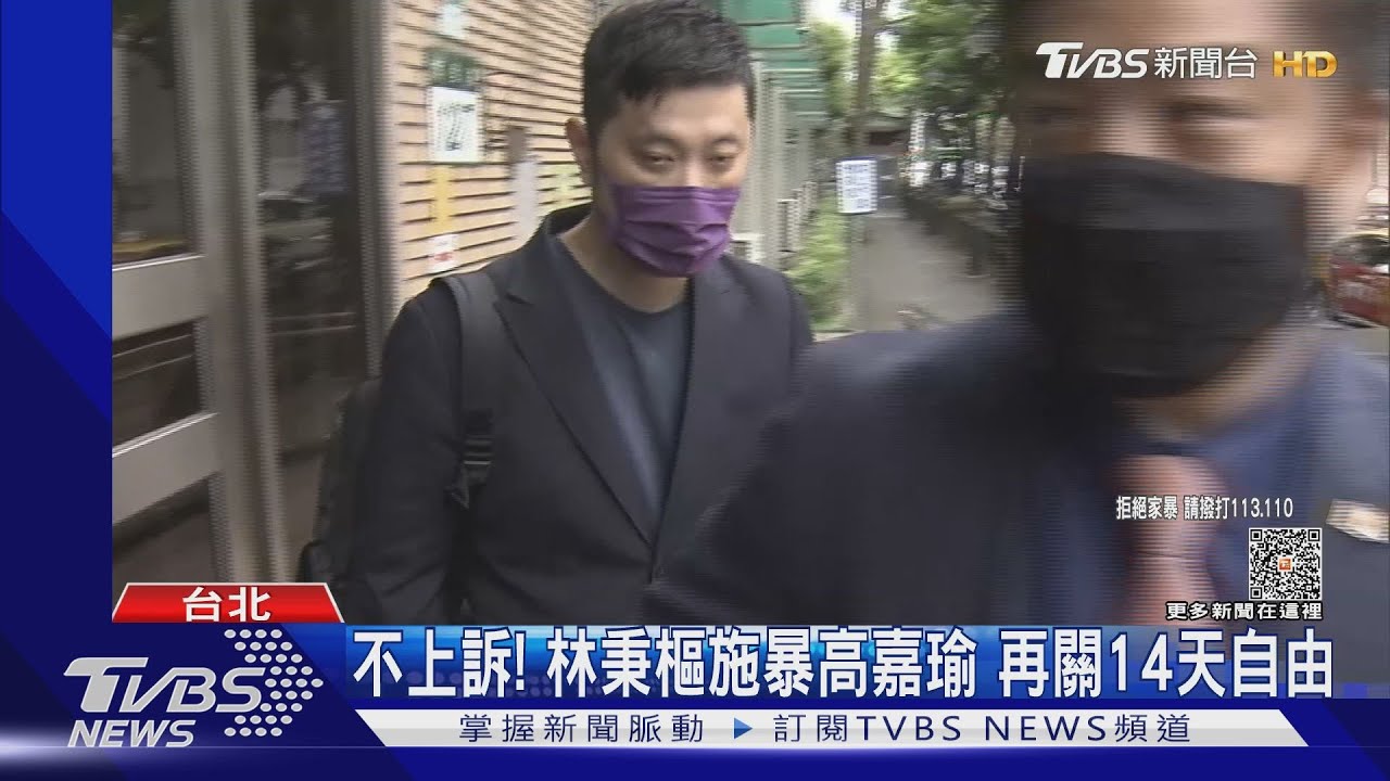 不上訴！林秉樞施暴高嘉瑜　再關14天自由