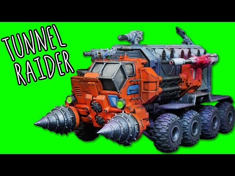 Kitbashing a Drill Land Raider for Underground Space Marines!