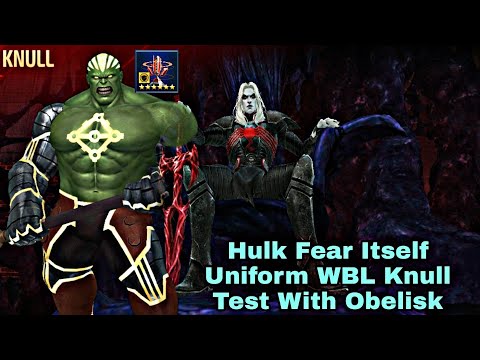 Hulk Fear Itself Uniform WBL Knull Test With Obelisk - Marvel Future Fight