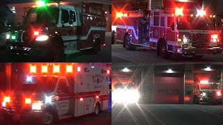 *FULL HOUSE* Melrose Park IL Fire Dept Engine 703 (Spare), Squad 708, & Ambulance 717 Responding