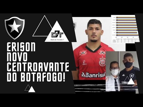 Erison Danilo | Centroavante novo reforço do Botafogo, números, lances.