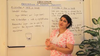 Equilibrium in Dissolution Of Solids And Gases In Liquids - Equilibrium (Part 3)