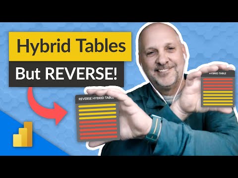 Setup a Reverse Hybrid Table for Power BI! Setup a Reverse Hybrid Table for Power BI!