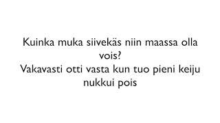 Chisu - Yksinäisen keijun tarina, Instrumental guitar cover/Karaoke