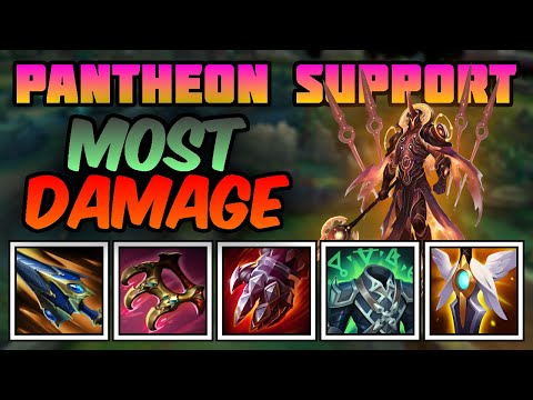 Most Damage as a Support?! - Pantheon Support [League of Legends]
