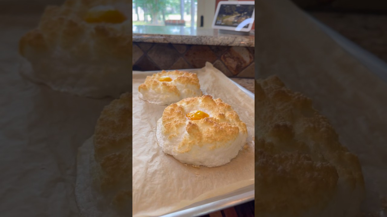 These Cloud Eggs are super delicious! 🥚☁️  #food #foodie #shorts