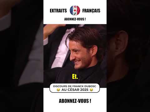 Discours César 2025 : Franck Dubosc