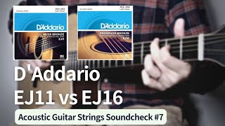 Video thumbnail for Bronze or Phosphor Bronze? D'Addario EJ11 vs EJ16 | Acoustic Guitar Strings Soundcheck #7 by Shinji Aco_Fingerstyle