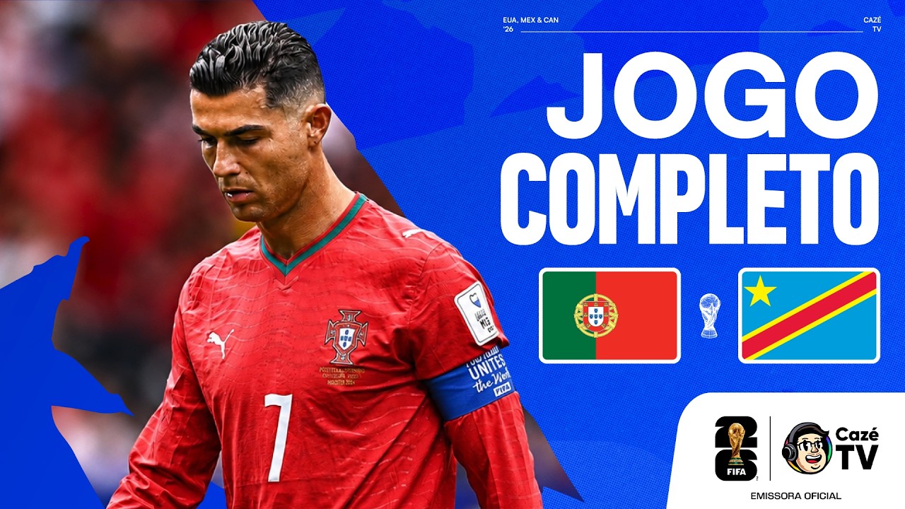 JOGO COMPLETO: PORTUGAL X RD CONGO | COPA DO MUNDO FIFA™ 2026 | 1ª RODADA | FASE DE GRUPOS