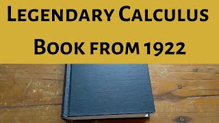 Legendary Calculus Book from 1922