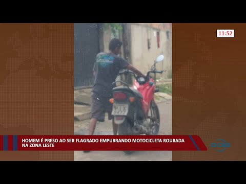 Homem é preso ao ser flagrado empurrando motocicleta roubada na zona leste 28 03 2022
