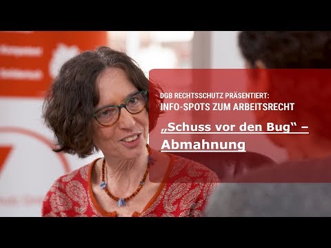 DGB Rechtsschutz – Thema Abmahnung im Arbeitsrecht