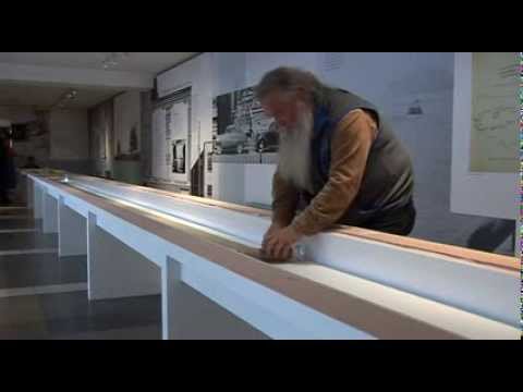 Original manuscript of Jack Kerouac's 'On The Road' unrolled