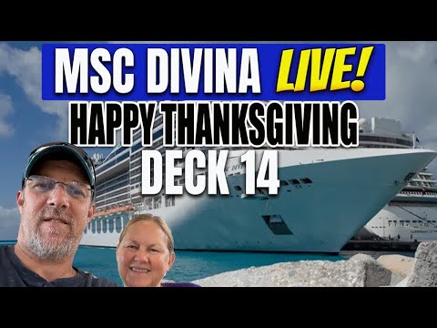 Thumbnail for LIVE From MSC Divina.  A Thanksgiving Day Special With Tall Man's Cruise Adventures!