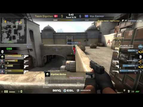 Dignitas vs Vox Eminor on de_dust2 @ ESL One Cologne 2014 Group D (CS:GO DIG vs VE)