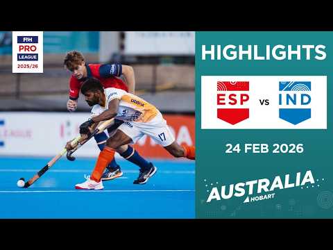 Spain vs India (M) | Full Highlights | FIH Hockey Pro League 2025-26 | 24 February 2026