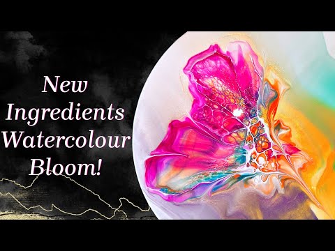 #301 How To Make A Watercolour Bloom! New Pouring Medium, New Measurements, New Look! 💜 Part 1