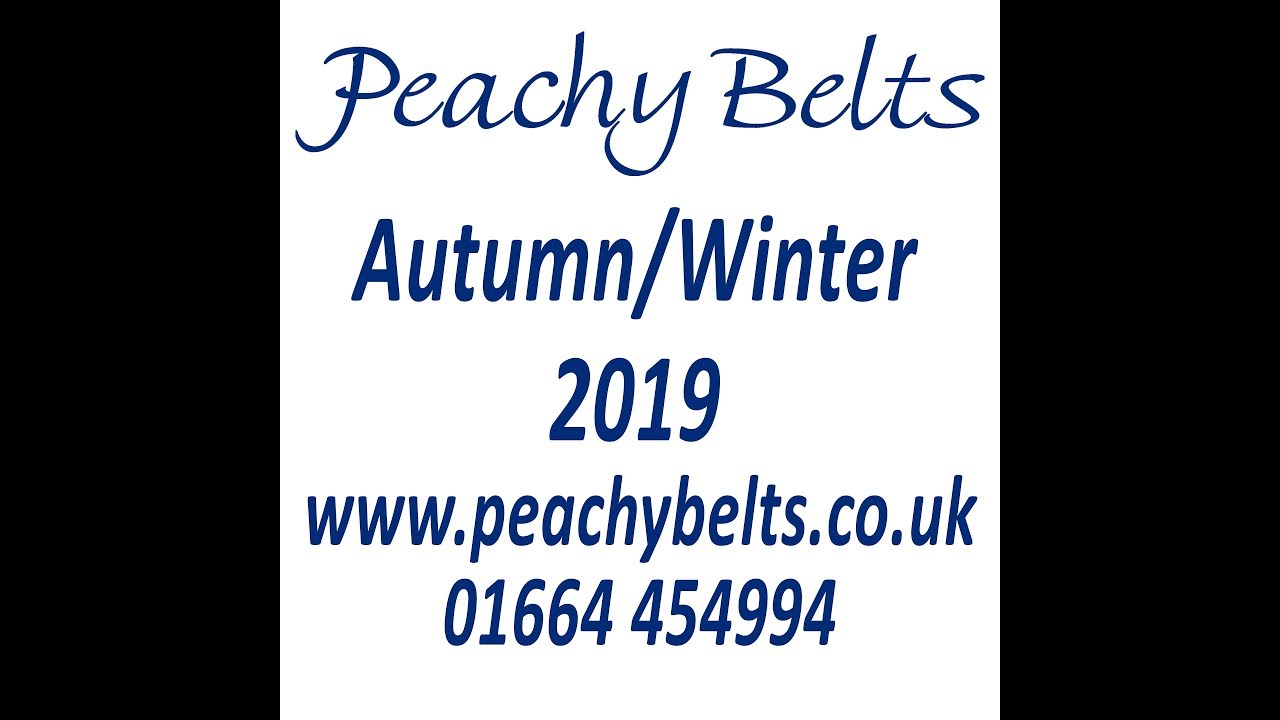 Peachy Belts Autumn/Winter 2019 stop motion video