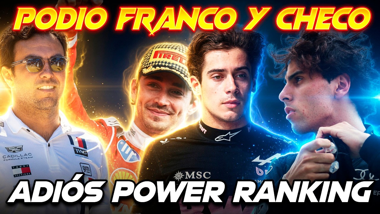 POWER RANKING DESTROZADO, CHECO, COLAPINTO Y BORTOLETO AL PODIO, SAINZ MENCIÓN, LECLERC DE 10