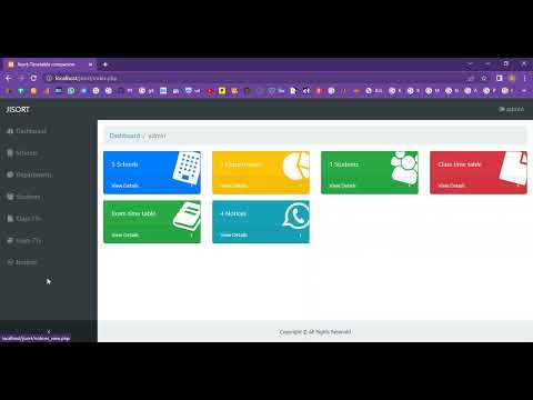 College Noties Class and Exam Time Table System in PHP Application Projects