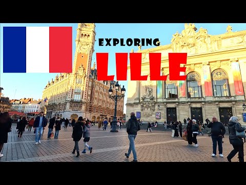 One of the beautiful places in France? Lille walking tour city center  🇫🇷