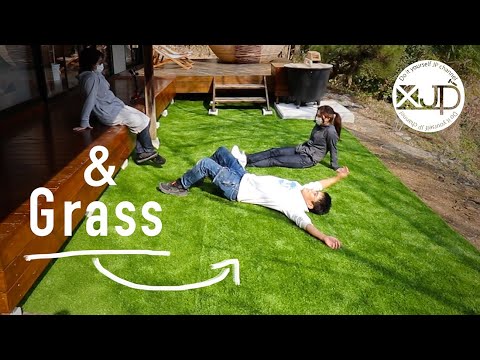 週末のんびり時間を手に入れる!!お手軽人工芝DIY！【古民家DIY 】