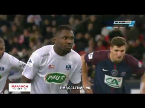 Marcus Thuram GOAL(Penalty) - Paris Saint Germain 2-1 Guingamp / 24.01.2018
